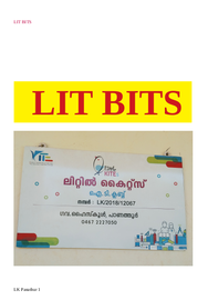Lit Bits ---- ജി.എച്ച്. എസ്. പാണത്തൂർ